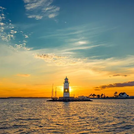 בית נופש Blue Horizon - Mit Freiem Meerblick Und Kaminofen